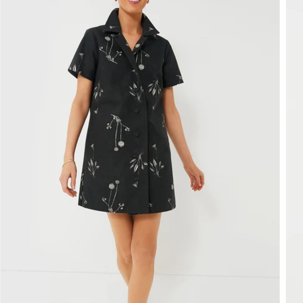 Tuckernuck Black Floral Mini Dress NEW